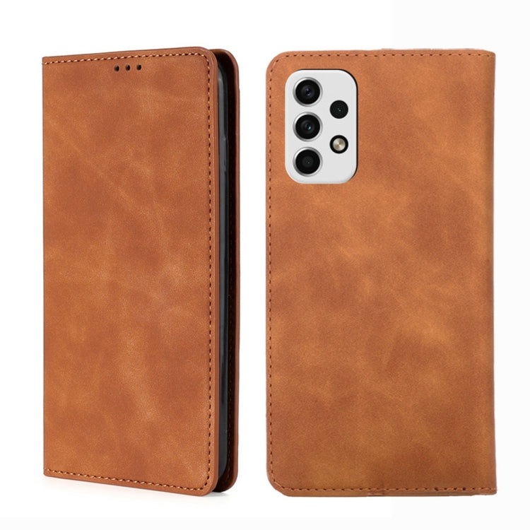 Skin Feel Magnetic Horizontal Flip Leather Phone Case, For Samsung Galaxy A03 EU Edition 166mm, For Samsung Galaxy A23 5G, For Samsung Galaxy M33 5G, For Samsung Galaxy M53 5G