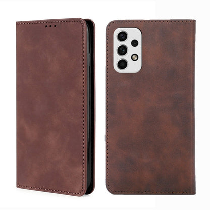 Skin Feel Magnetic Horizontal Flip Leather Phone Case, For Samsung Galaxy A03 EU Edition 166mm, For Samsung Galaxy A23 5G, For Samsung Galaxy M33 5G, For Samsung Galaxy M53 5G