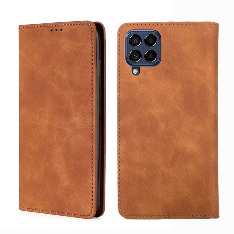 Skin Feel Magnetic Horizontal Flip Leather Phone Case, For Samsung Galaxy A03 EU Edition 166mm, For Samsung Galaxy A23 5G, For Samsung Galaxy M33 5G, For Samsung Galaxy M53 5G