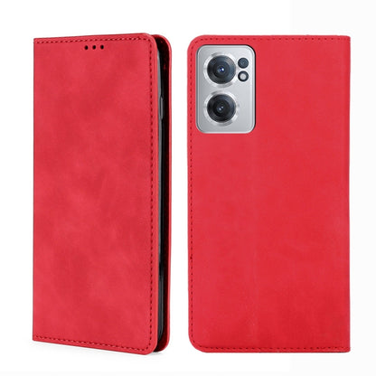 Skin Feel Magnetic Horizontal Flip Leather Phone Case, For OnePlus Nord CE 2 5G