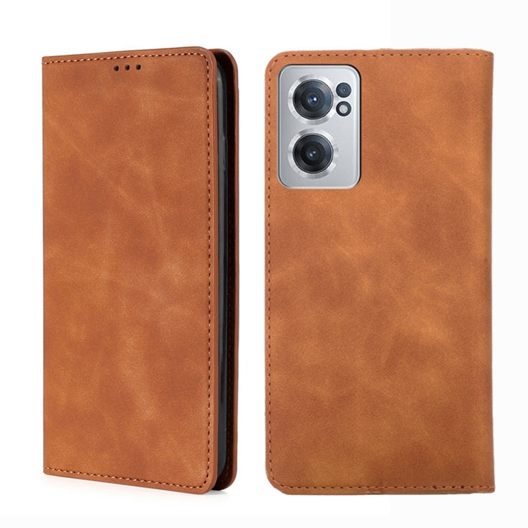 Skin Feel Magnetic Horizontal Flip Leather Phone Case, For OnePlus Nord CE 2 5G