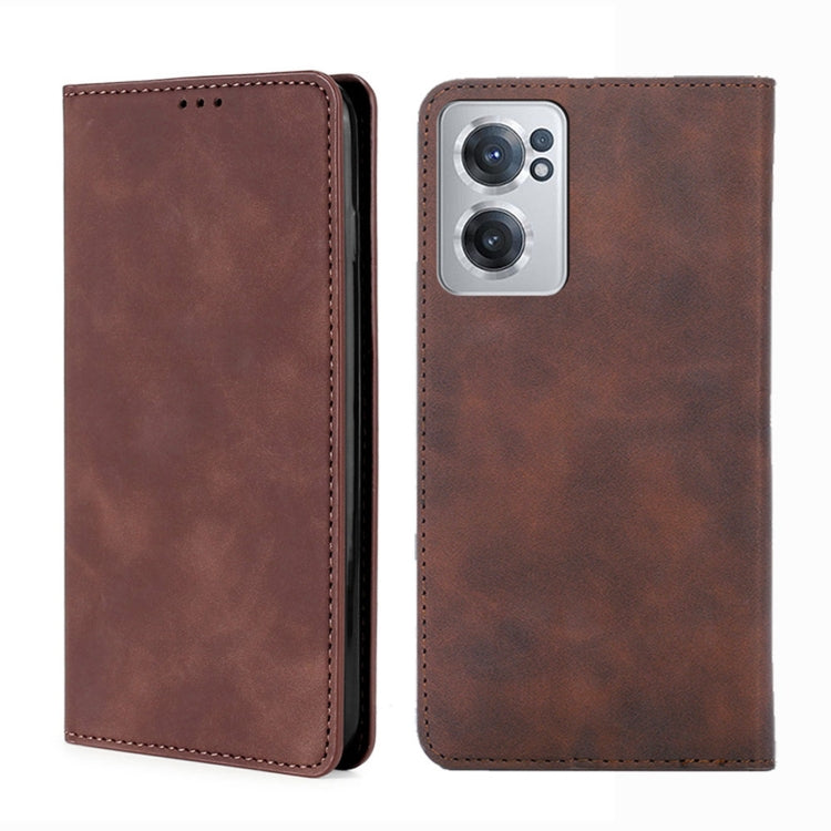 Skin Feel Magnetic Horizontal Flip Leather Phone Case, For OnePlus Nord CE 2 5G