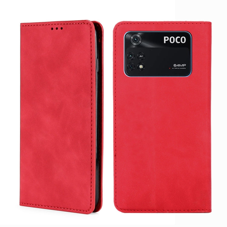 Skin Feel Magnetic Flip Leather Phone Case, For Xiaomi Poco M4 Pro, For Xiaomi Poco X4 Pro 5G, For Xiaomi Redmi K50 / K50 Pro, For Xiaomi Redmi K50 Gaming