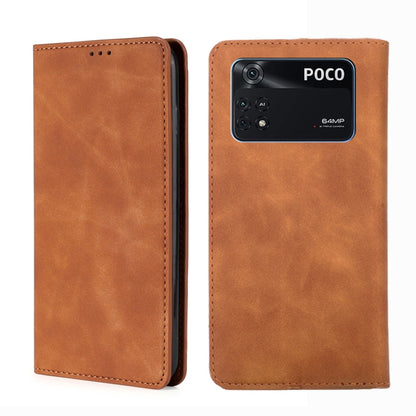 Skin Feel Magnetic Flip Leather Phone Case, For Xiaomi Poco M4 Pro, For Xiaomi Poco X4 Pro 5G, For Xiaomi Redmi K50 / K50 Pro, For Xiaomi Redmi K50 Gaming