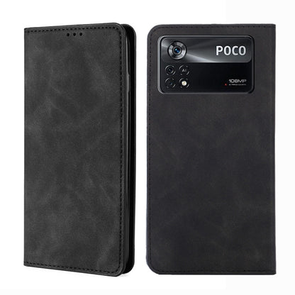 Skin Feel Magnetic Flip Leather Phone Case, For Xiaomi Poco M4 Pro, For Xiaomi Poco X4 Pro 5G, For Xiaomi Redmi K50 / K50 Pro, For Xiaomi Redmi K50 Gaming