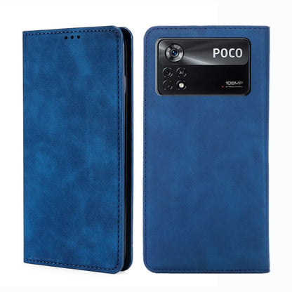 Skin Feel Magnetic Flip Leather Phone Case, For Xiaomi Poco M4 Pro, For Xiaomi Poco X4 Pro 5G, For Xiaomi Redmi K50 / K50 Pro, For Xiaomi Redmi K50 Gaming