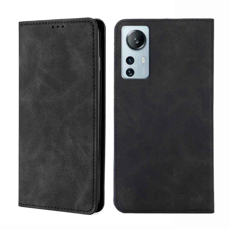 Skin Feel Magnetic Flip Leather Phone Case, For Xiaomi Redmi Note 11 Global / Note 11S, For Xiaomi Redmi Note 11 Pro 4G/5G Global, For Xiaomi 12 Lite, For Xiaomi 12 Pro