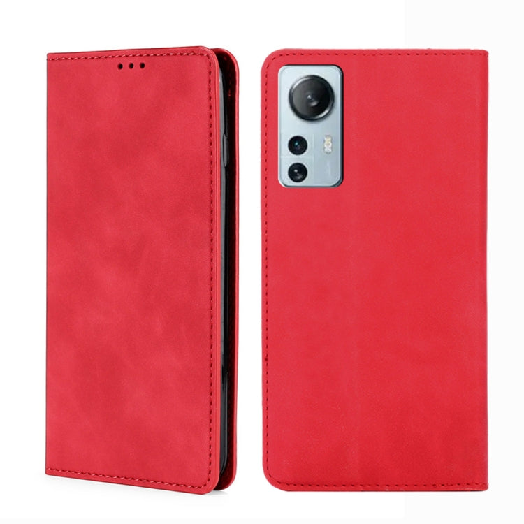 Skin Feel Magnetic Flip Leather Phone Case, For Xiaomi Redmi Note 11 Global / Note 11S, For Xiaomi Redmi Note 11 Pro 4G/5G Global, For Xiaomi 12 Lite, For Xiaomi 12 Pro