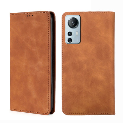 Skin Feel Magnetic Flip Leather Phone Case, For Xiaomi Redmi Note 11 Global / Note 11S, For Xiaomi Redmi Note 11 Pro 4G/5G Global, For Xiaomi 12 Lite, For Xiaomi 12 Pro