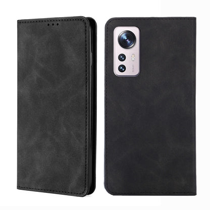 Skin Feel Magnetic Flip Leather Phone Case, For Xiaomi Redmi Note 11 Global / Note 11S, For Xiaomi Redmi Note 11 Pro 4G/5G Global, For Xiaomi 12 Lite, For Xiaomi 12 Pro