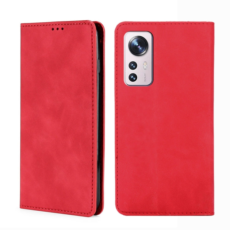 Skin Feel Magnetic Flip Leather Phone Case, For Xiaomi Redmi Note 11 Global / Note 11S, For Xiaomi Redmi Note 11 Pro 4G/5G Global, For Xiaomi 12 Lite, For Xiaomi 12 Pro