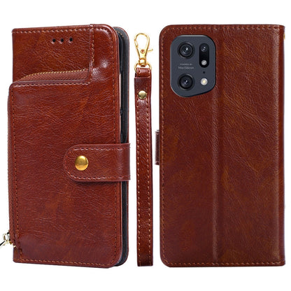 Zipper Bag Leather Phone Case, For OPPO Find X5 Pro, For OPPO K10 5G, For OPPO K10 Pro 5G, For OPPO Reno7 4G/F21 Pro 4G, For OPPO Reno7 5G Global/Find X5 Lite, For OPPO Realme 9 Pro