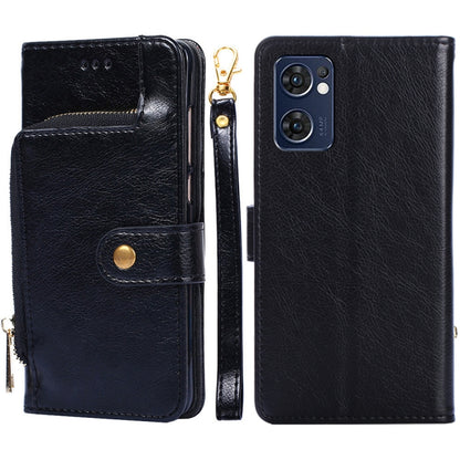 Zipper Bag Leather Phone Case, For OPPO Find X5 Pro, For OPPO K10 5G, For OPPO K10 Pro 5G, For OPPO Reno7 4G/F21 Pro 4G, For OPPO Reno7 5G Global/Find X5 Lite, For OPPO Realme 9 Pro