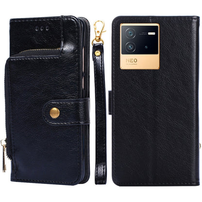 Zipper Bag Leather Phone Case, For vivo iQOO 9 5G, For vivo IQOO Neo6 5G, For vivo iQOO U5 5G, For vivo S12/V23, For vivo S12 Pro/V23 Pro, For vivo X80 Pro China