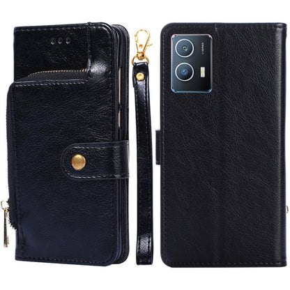 Zipper Bag Leather Phone Case, For vivo iQOO 9 5G, For vivo IQOO Neo6 5G, For vivo iQOO U5 5G, For vivo S12/V23, For vivo S12 Pro/V23 Pro, For vivo X80 Pro China