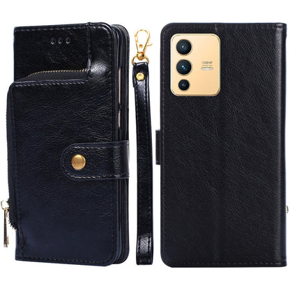 Zipper Bag Leather Phone Case, For vivo iQOO 9 5G, For vivo IQOO Neo6 5G, For vivo iQOO U5 5G, For vivo S12/V23, For vivo S12 Pro/V23 Pro, For vivo X80 Pro China