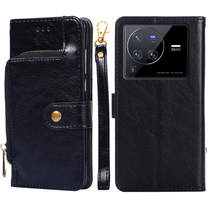 Zipper Bag Leather Phone Case, For vivo iQOO 9 5G, For vivo IQOO Neo6 5G, For vivo iQOO U5 5G, For vivo S12/V23, For vivo S12 Pro/V23 Pro, For vivo X80 Pro China