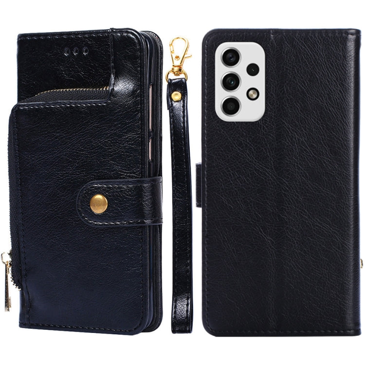 Zipper Bag Leather Phone Case, For Samsung Galaxy A03 EU, For Samsung Galaxy A23 5G, For Samsung Galaxy M33 5G, For Samsung Galaxy M53 5G, For Sony Xperia Ace III, For Xiaomi Poco M4 Pro