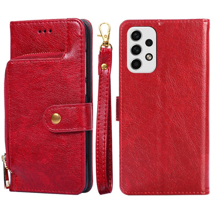 Zipper Bag Leather Phone Case, For Samsung Galaxy A03 EU, For Samsung Galaxy A23 5G, For Samsung Galaxy M33 5G, For Samsung Galaxy M53 5G, For Sony Xperia Ace III, For Xiaomi Poco M4 Pro