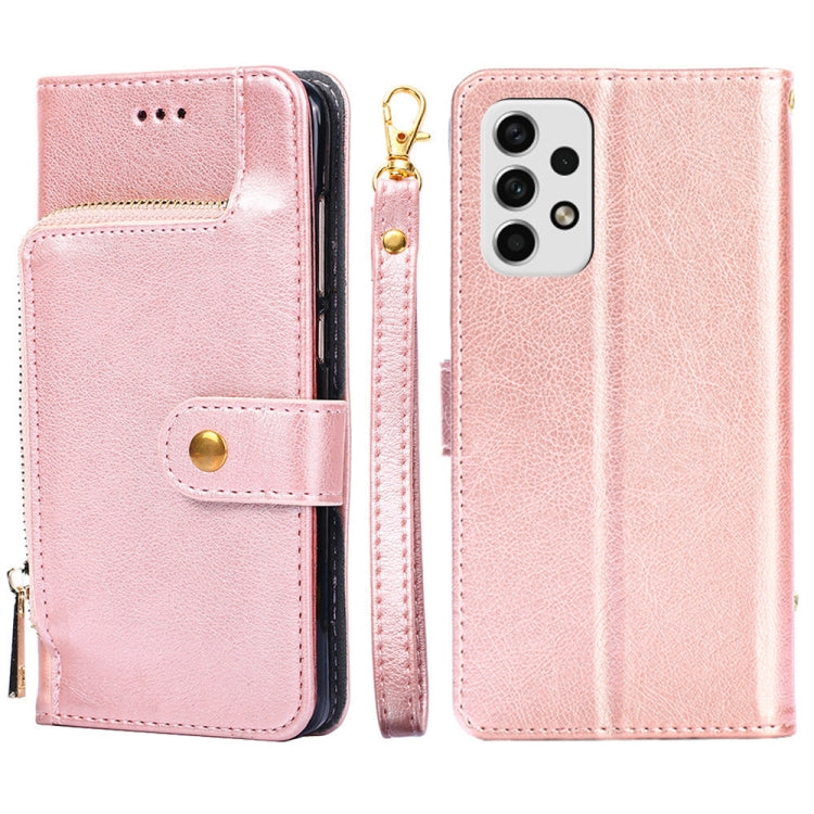 Zipper Bag Leather Phone Case, For Samsung Galaxy A03 EU, For Samsung Galaxy A23 5G, For Samsung Galaxy M33 5G, For Samsung Galaxy M53 5G, For Sony Xperia Ace III, For Xiaomi Poco M4 Pro