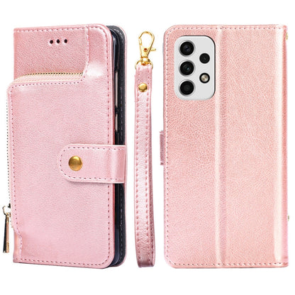 Zipper Bag Leather Phone Case, For Samsung Galaxy A03 EU, For Samsung Galaxy A23 5G, For Samsung Galaxy M33 5G, For Samsung Galaxy M53 5G, For Sony Xperia Ace III, For Xiaomi Poco M4 Pro