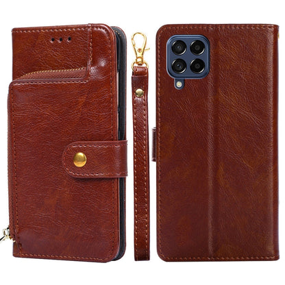 Zipper Bag Leather Phone Case, For Samsung Galaxy A03 EU, For Samsung Galaxy A23 5G, For Samsung Galaxy M33 5G, For Samsung Galaxy M53 5G, For Sony Xperia Ace III, For Xiaomi Poco M4 Pro
