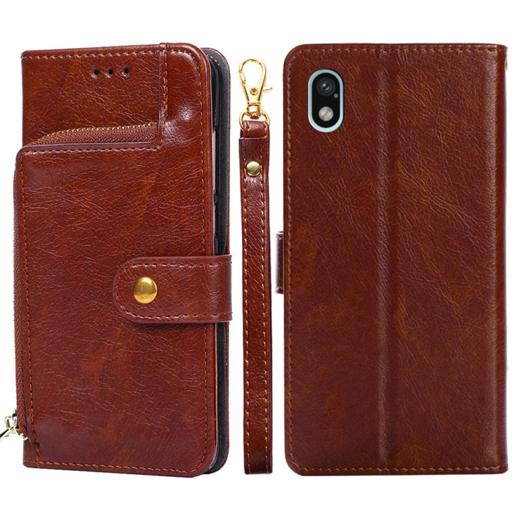 Zipper Bag Leather Phone Case, For Samsung Galaxy A03 EU, For Samsung Galaxy A23 5G, For Samsung Galaxy M33 5G, For Samsung Galaxy M53 5G, For Sony Xperia Ace III, For Xiaomi Poco M4 Pro