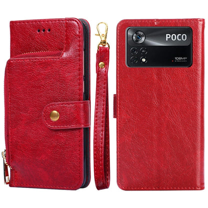 Zipper Bag Leather Phone Case, For Xiaomi Poco X4 Pro 5G, For Xiaomi Redmi K50/Redmi K50 Pro, For Xiaomi Redmi K50 Gaming/Poco F4 GT, For Xiaomi Redmi Note 11 Global/Redmi Note 11S, For Xiaomi Redmi Note 11 Pro Global, For Xiaomi 12 Lite