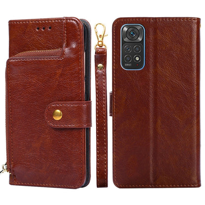 Zipper Bag Leather Phone Case, For Xiaomi Poco X4 Pro 5G, For Xiaomi Redmi K50/Redmi K50 Pro, For Xiaomi Redmi K50 Gaming/Poco F4 GT, For Xiaomi Redmi Note 11 Global/Redmi Note 11S, For Xiaomi Redmi Note 11 Pro Global, For Xiaomi 12 Lite