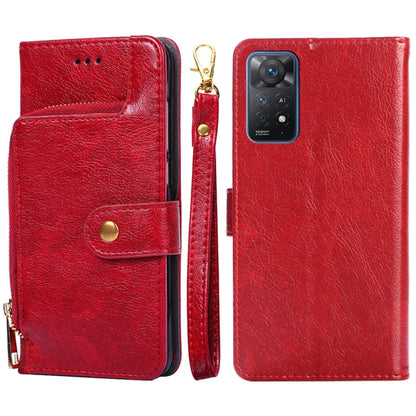 Zipper Bag Leather Phone Case, For Xiaomi Poco X4 Pro 5G, For Xiaomi Redmi K50/Redmi K50 Pro, For Xiaomi Redmi K50 Gaming/Poco F4 GT, For Xiaomi Redmi Note 11 Global/Redmi Note 11S, For Xiaomi Redmi Note 11 Pro Global, For Xiaomi 12 Lite
