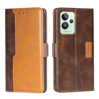 Contrast Color Side Buckle Leather Phone Case, For OPPO Realme GT Neo3, For OPPO Realme GT2 Pro, For OPPO Realme Narzo 50i