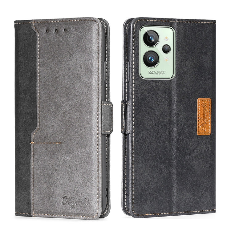 Contrast Color Side Buckle Leather Phone Case, For OPPO Realme GT Neo3, For OPPO Realme GT2 Pro, For OPPO Realme Narzo 50i