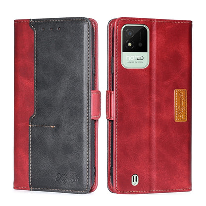 Contrast Color Side Buckle Leather Phone Case, For OPPO Realme GT Neo3, For OPPO Realme GT2 Pro, For OPPO Realme Narzo 50i