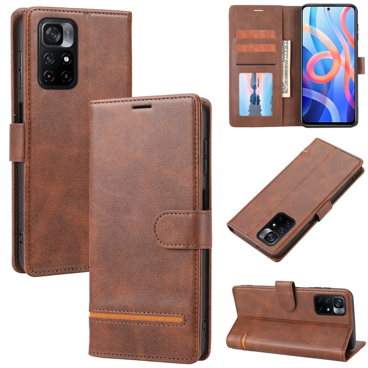 Classic Wallet Flip Leather Phone Case, For Xiaomi Redmi Note 10 / 10S, For Xiaomi Redmi Note 11 5G / Poco M4 Pro 5G, For Xiaomi Redmi Note 11 Pro, For Xiaomi Poco X3 GT/Redmi Note 10 Pro 5G CN