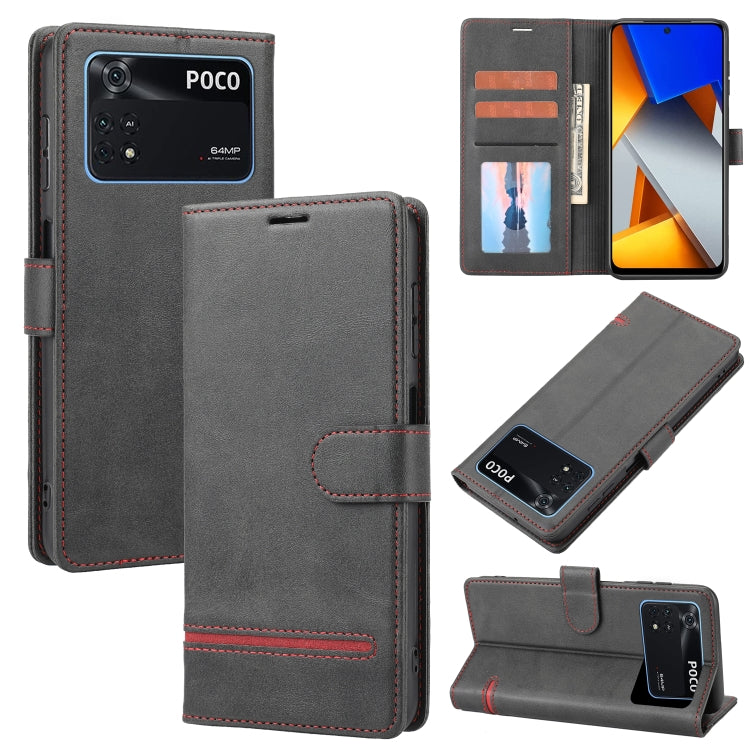Classic Wallet Flip Leather Phone Case, For Xiaomi 12 Lite, For Xiaomi 12 Pro, For Xiaomi Poco F3 / K40 / K40 Pro, For Xiaomi Poco M4 Pro 4G