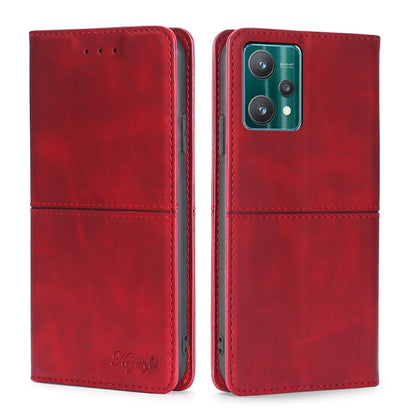 Cow Texture Magnetic Horizontal Flip Leather Phone Case, For OPPO Realme 9 Pro, For OPPO Realme 9 Pro+, For OPPO Realme 9i/A36 4G/A96 4G/K10 4G/A76 4G, For OPPO Realme C35