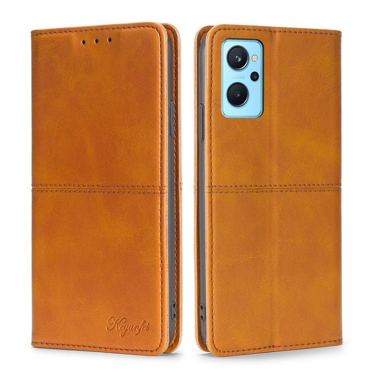 Cow Texture Magnetic Horizontal Flip Leather Phone Case, For OPPO Realme 9 Pro, For OPPO Realme 9 Pro+, For OPPO Realme 9i/A36 4G/A96 4G/K10 4G/A76 4G, For OPPO Realme C35