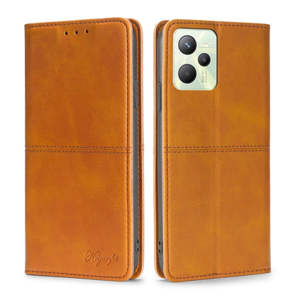 Cow Texture Magnetic Horizontal Flip Leather Phone Case, For OPPO Realme 9 Pro, For OPPO Realme 9 Pro+, For OPPO Realme 9i/A36 4G/A96 4G/K10 4G/A76 4G, For OPPO Realme C35