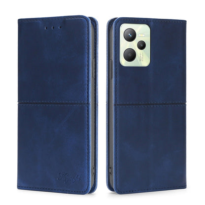 Cow Texture Magnetic Horizontal Flip Leather Phone Case, For OPPO Realme 9 Pro, For OPPO Realme 9 Pro+, For OPPO Realme 9i/A36 4G/A96 4G/K10 4G/A76 4G, For OPPO Realme C35
