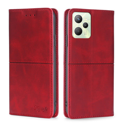 Cow Texture Magnetic Horizontal Flip Leather Phone Case, For OPPO Realme 9 Pro, For OPPO Realme 9 Pro+, For OPPO Realme 9i/A36 4G/A96 4G/K10 4G/A76 4G, For OPPO Realme C35