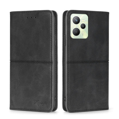 Cow Texture Magnetic Horizontal Flip Leather Phone Case, For OPPO Realme 9 Pro, For OPPO Realme 9 Pro+, For OPPO Realme 9i/A36 4G/A96 4G/K10 4G/A76 4G, For OPPO Realme C35