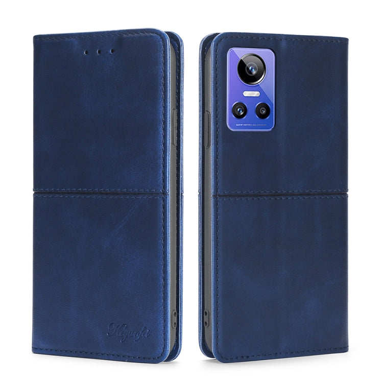 Cow Texture Magnetic Horizontal Flip Leather Phone Case, For OPPO Realme GT Neo3, For OPPO Realme GT2 Pro, For OPPO Realme Narzo 50i