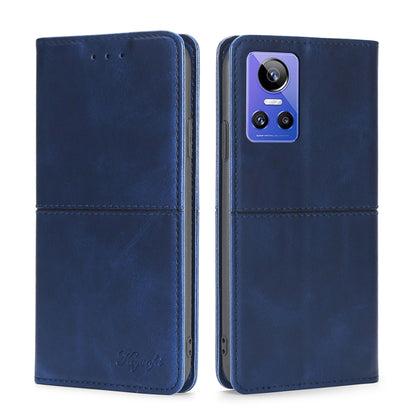Cow Texture Magnetic Horizontal Flip Leather Phone Case, For OPPO Realme GT Neo3, For OPPO Realme GT2 Pro, For OPPO Realme Narzo 50i