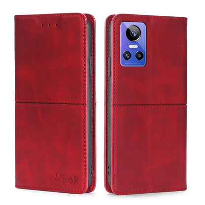 Cow Texture Magnetic Horizontal Flip Leather Phone Case, For OPPO Realme GT Neo3, For OPPO Realme GT2 Pro, For OPPO Realme Narzo 50i
