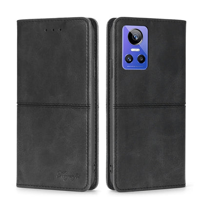 Cow Texture Magnetic Horizontal Flip Leather Phone Case, For OPPO Realme GT Neo3, For OPPO Realme GT2 Pro, For OPPO Realme Narzo 50i
