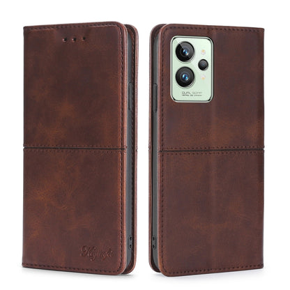 Cow Texture Magnetic Horizontal Flip Leather Phone Case, For OPPO Realme GT Neo3, For OPPO Realme GT2 Pro, For OPPO Realme Narzo 50i