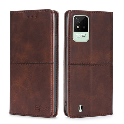 Cow Texture Magnetic Horizontal Flip Leather Phone Case, For OPPO Realme GT Neo3, For OPPO Realme GT2 Pro, For OPPO Realme Narzo 50i