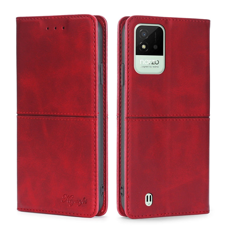 Cow Texture Magnetic Horizontal Flip Leather Phone Case, For OPPO Realme GT Neo3, For OPPO Realme GT2 Pro, For OPPO Realme Narzo 50i