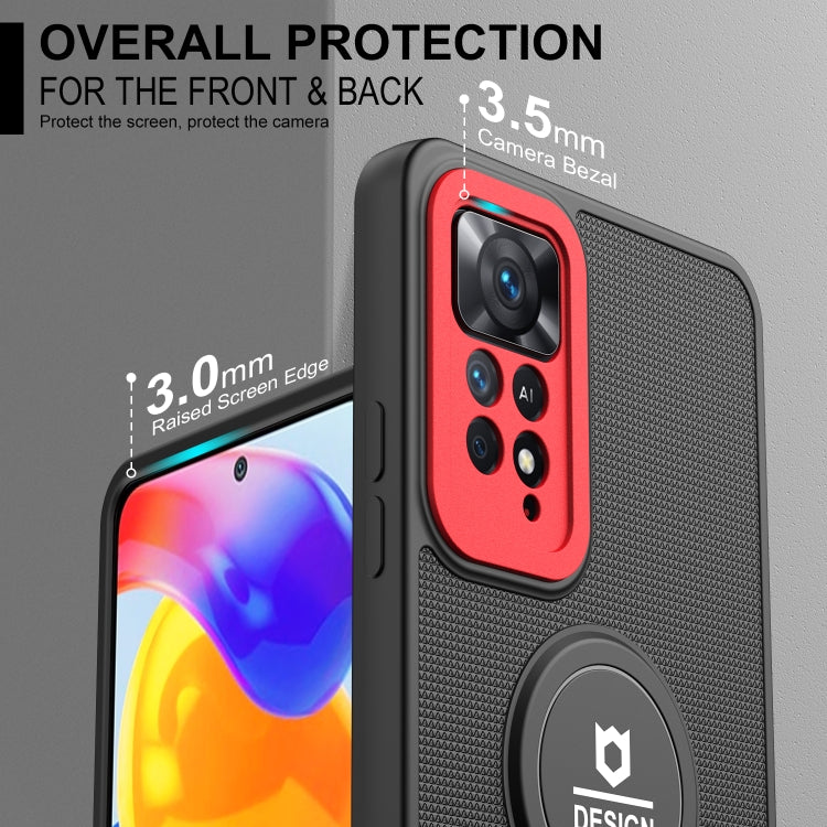 Small Tail Holder TPU+PC Phone Case, For Xiaomi Poco X3 / X3 Pro, For Xiaomi Redmi Note 10 4G / Note 10S, For Xiaomi Redmi Note 10 Pro 4G, For Xiaomi Redmi Note 11 4G 2022 / Note 11S, For Xiaomi Redmi Note 11 Pro 2022 4G / 5G