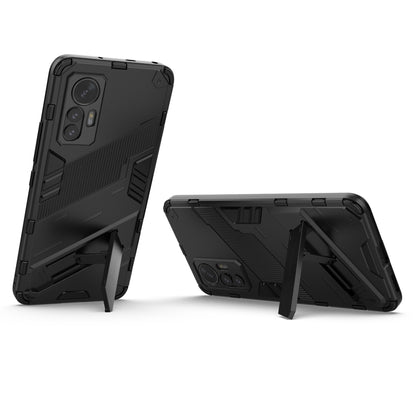 Punk Armor PC + TPU Phone Case with Holder, For Xiaomi 12 Lite